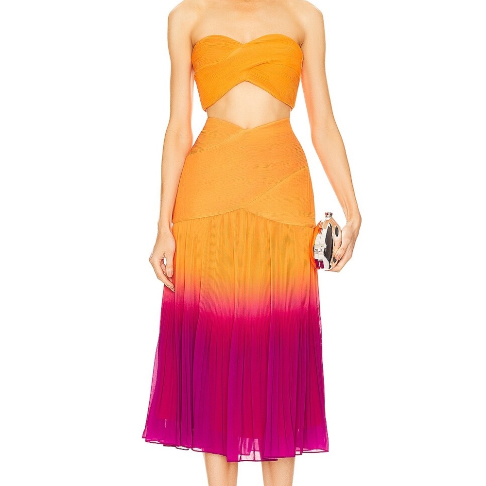 AMUR Louise Pleated Skirt and Darcey Crop top